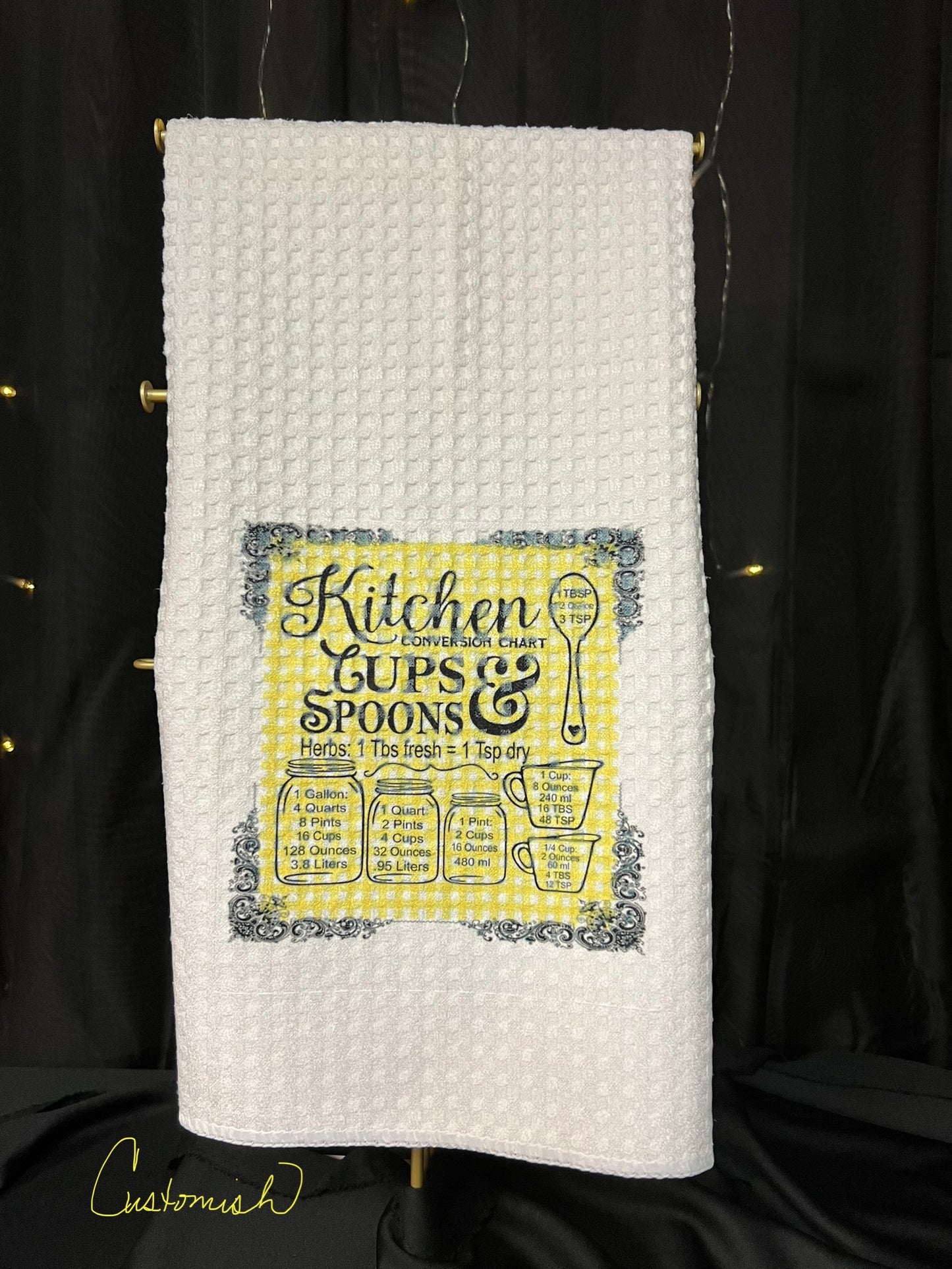 Kitchen Towel, Waffle Weave